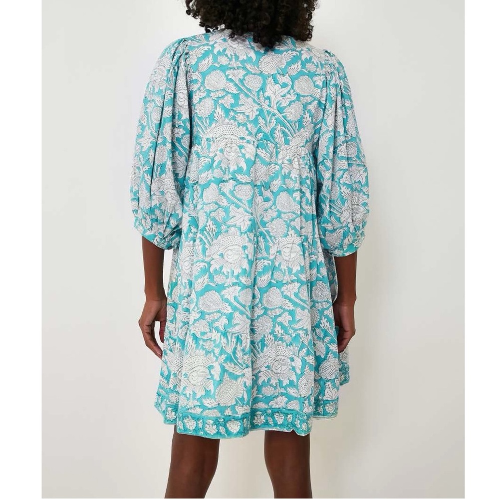 MAREA Turquoise Casita Mini Dress - Picture 4 of 10